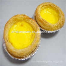 Feuillet en aluminium jetable Biscuit Cookie Muffin Cupcake Egg Tart Moule Rond En Aluminium Container